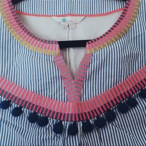 Sleeveless Stripped Top